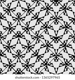 cool white black Art Deco Seamless, unique, abstract pattern. Made with unique drawings and sketches