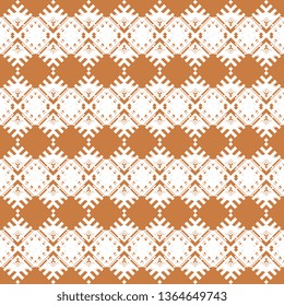 cool white orange Art Deco Pattern Seamless Design Vector Illustration
