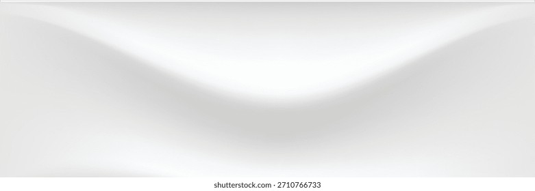 Cool white room background gray. 3D vector winter studio display podium. illustration.