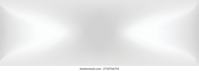 Cool white room background gray. 3D vector winter studio display podium. illustration.