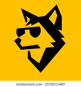 Cool wolf logo design simple and elegant