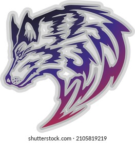 cool wolf logo for esport team