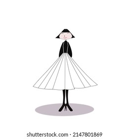 A cool woman with a cool style.