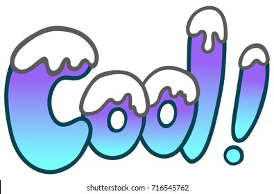 Cool word lettering comic design. Hand drawn.