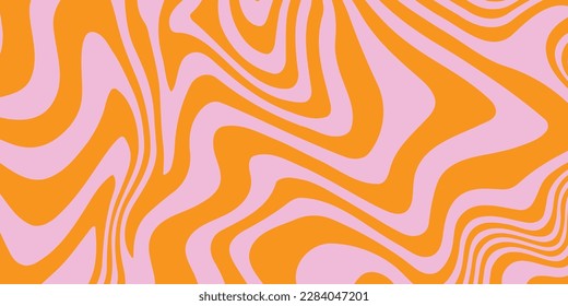 Cool Y2k Abstract Geometric Texture. Trendy Groovy Acid Background Vector Design. 