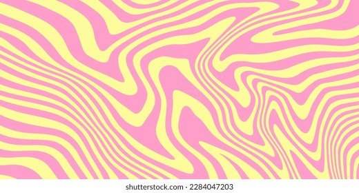 Cool Y2k Abstract Geometric Texture. Trendy Groovy Acid Background Vector Design. 