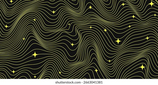 Diseño de Vector de textura deformada lineal Abstractas Cool Y2k.