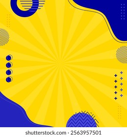 Cool yellow abstract pattern background