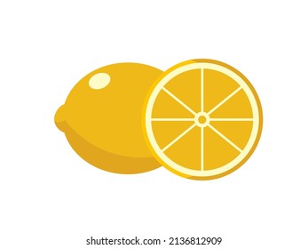 Cool yellow lemon fruit illustration vector image suitable for design and editorial for product packaging and article illustration images