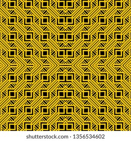 cool yellow surface art deco pattern
