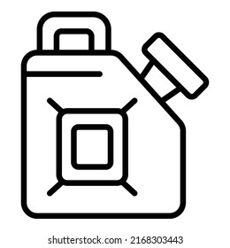 Coolant canister icon outline vector. Water fluid. Check level