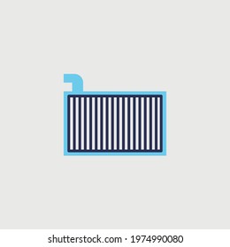 coolant car radiator vector icon cooling system