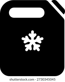 Coolant glyph icon illustration vector