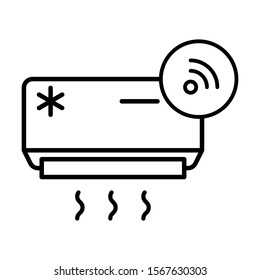 cooler air conditioner icon vector