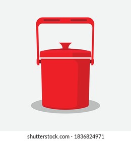 Icono del cuadro del refrigerador aislado en la ilustración del vector de fondo blanco.
