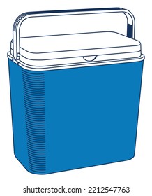 Cooler Box icon vector design