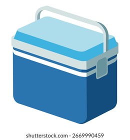 Desenho Animado Vetor de Ilustração de Caixa Mais Fria, Clipart e Design de Arte de Linha