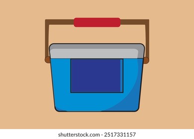 Gráficos de ilustração vetorial de caixa mais fria para design de web e app, marketing, publicidade, branding e mockups de mídia digital ou impressa.
