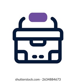 ícone duotônico do resfriador. Ícone vetorial moderno e elegante para sites, aplicativos móveis, materiais de marketing e design corporativo. Totalmente dimensionável e pronto para uso.