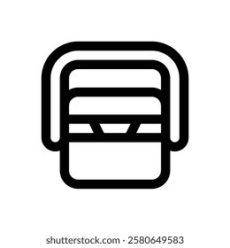 Cooler. Editable stroke vector icon.