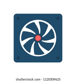 Cooler Flat Vector Icon. Isolated on White Background. Trendy Flat Style.
