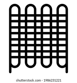 Cooler fridge system icon. Outline Cooler fridge system vector icon for web design isolated on white background