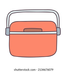 Más frío. Icono de doodle dibujado a mano.