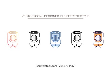 Cooler icon design with white background stock illustration