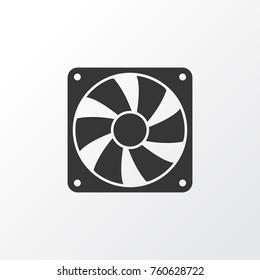 Cooler Icon Symbol. Premium Quality Isolated Fan Element In Trendy Style.