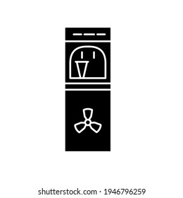 cooler icon vector illustration glyph style design. isolated on white background