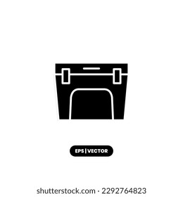 Cooler icon vector illustration logo template for many purpose. Isolated on white background.