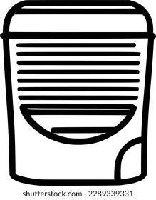 cooler icon vector symbol design illustration