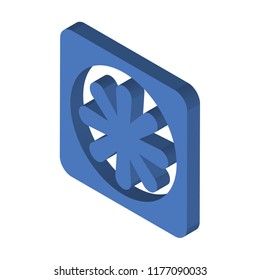 Cooler Isometric Left Top View 3D Icon