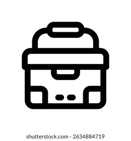 ícone da linha de resfriamento. Ícone de vetor limpo e minimalista para sites, aplicativos móveis, apresentações e logotipos. Totalmente dimensionável e personalizável para qualquer projeto.
