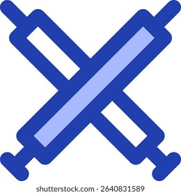 cooler pasta icon blue style design