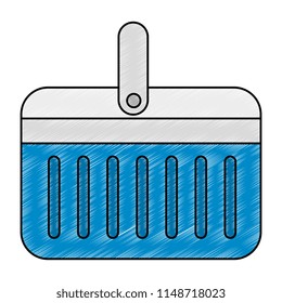 cooler portable isolated icon