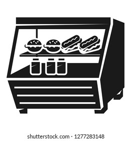 Cooler sandwich store icon. Simple illustration of cooler sandwich store vector icon for web design isolated on white background