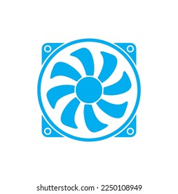 cooler system icon isolated on background
