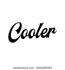 cooler text on white background.