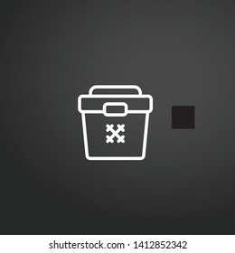 Cooler vector icon. Cooler concept stroke symbol design. Thin graphic elements vector illustration, outline pattern for your web site design, logo, UI. EPS 10.