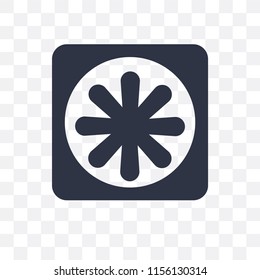 Cooler vector icon isolated on transparent background, Cooler logo concept