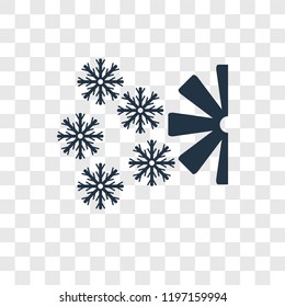 Cooler vector icon isolated on transparent background, Cooler transparency logo concept
