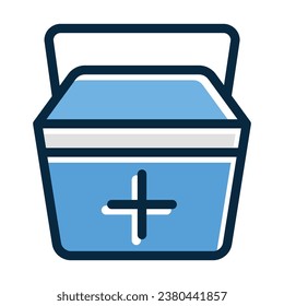 Cooler Vector Thick Line Filled Dark Colors Icons For Personal And Commercial Use.
