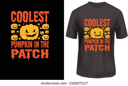 
Calabaza más fría en el diseño de la camiseta del parche