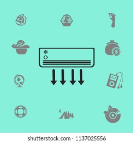 cooling the air conditioner works vector illustration