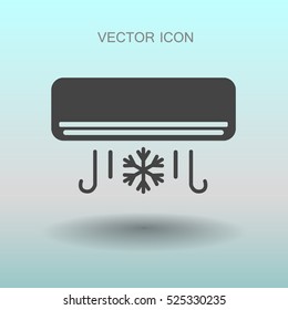enfriar la ilustración vectorial del acondicionador de aire