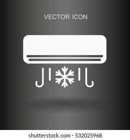 enfriar la ilustración vectorial del acondicionador de aire