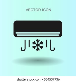 cooling the air conditioner works vector illustration