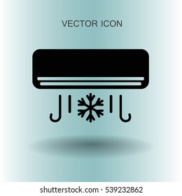 resfriamento o ar condicionado funciona ilustração vetorial