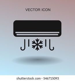 cooling air conditioner works vector illustration